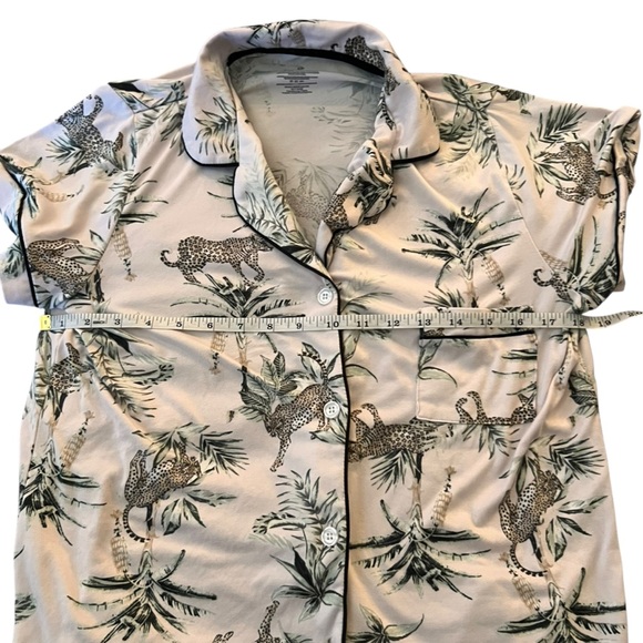 BCBCMAXAZRIA Women's Pink Animal Print Pyjama Top SZ S - Picture 2 of 7